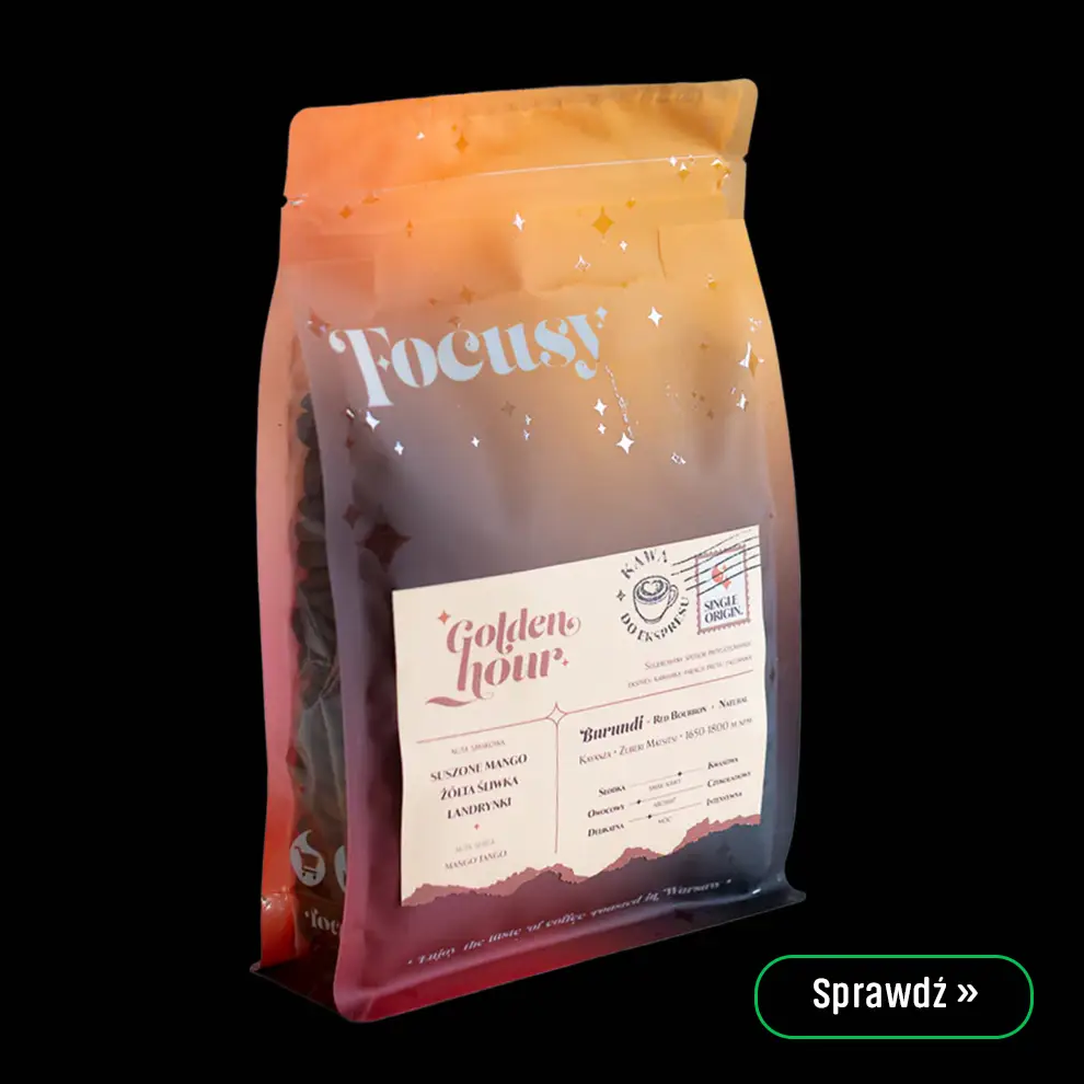 Kawa ziarnista Focusy GoldenHour - orzeźwiające i owocowe espresso 250g