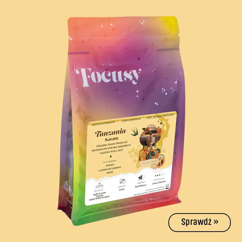 Kawa ziarnista Focusy Tanzania Karatu - Konesso przelew 250g