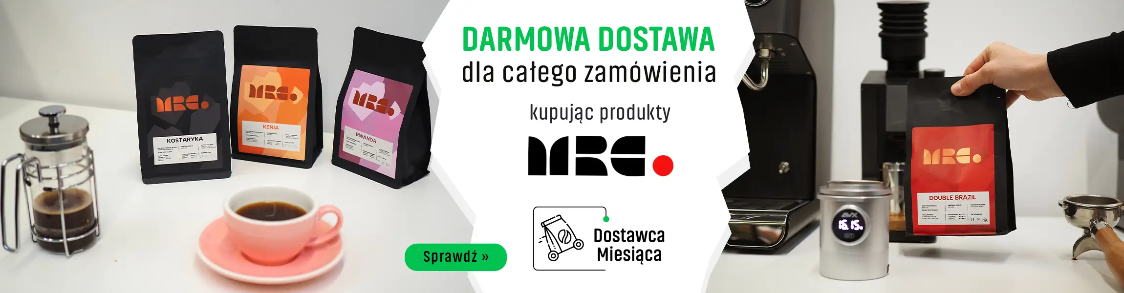 Darmowa dostawa dla całego zamówienia na kawy MRC