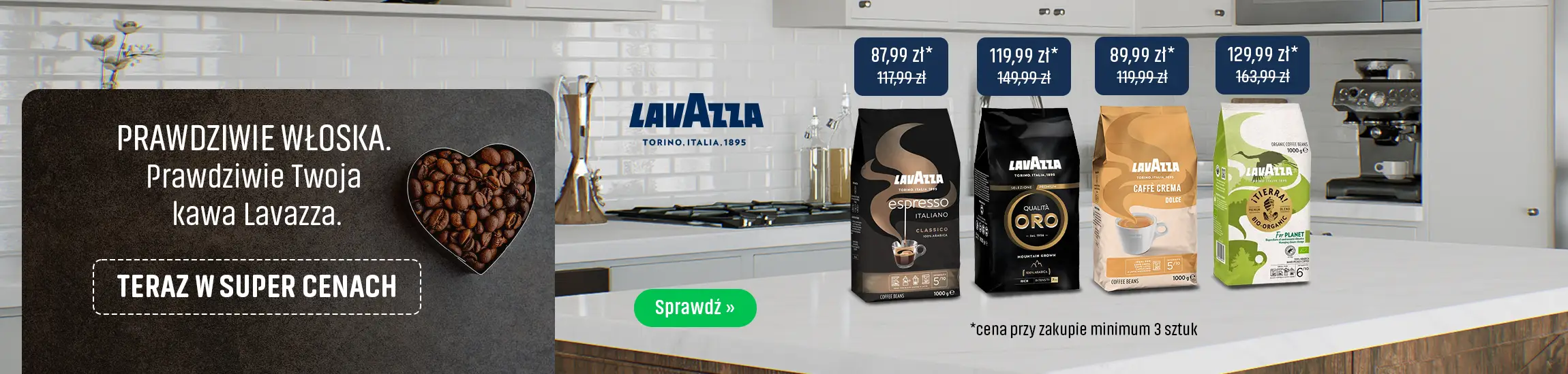 Kawy Lavazza w super cenach
