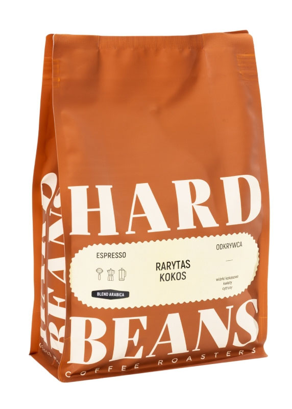 Kawa ziarnista Hard Beans Rarytas Kokos Espresso 1kg