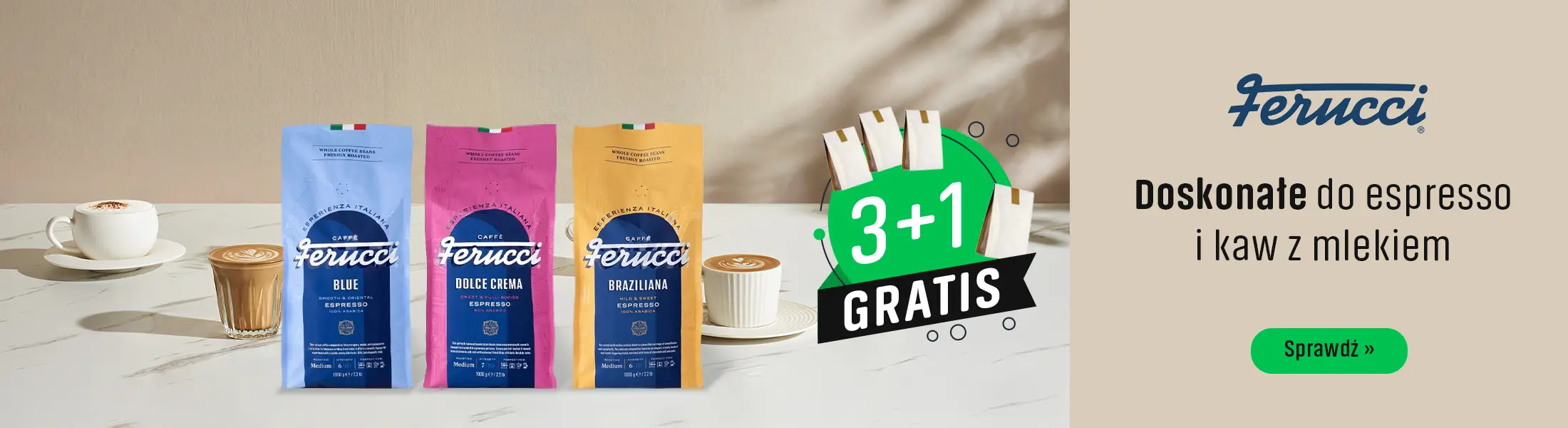 3 plus 1 Gratis, Kawy Ferucci