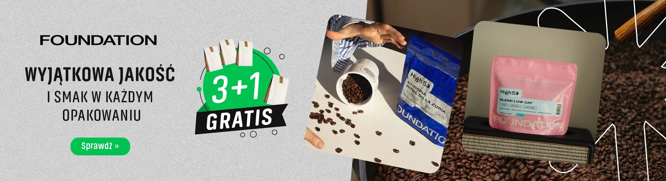 Kup więcej, zapłać mniej z kawami Foundation Coffee Roasters