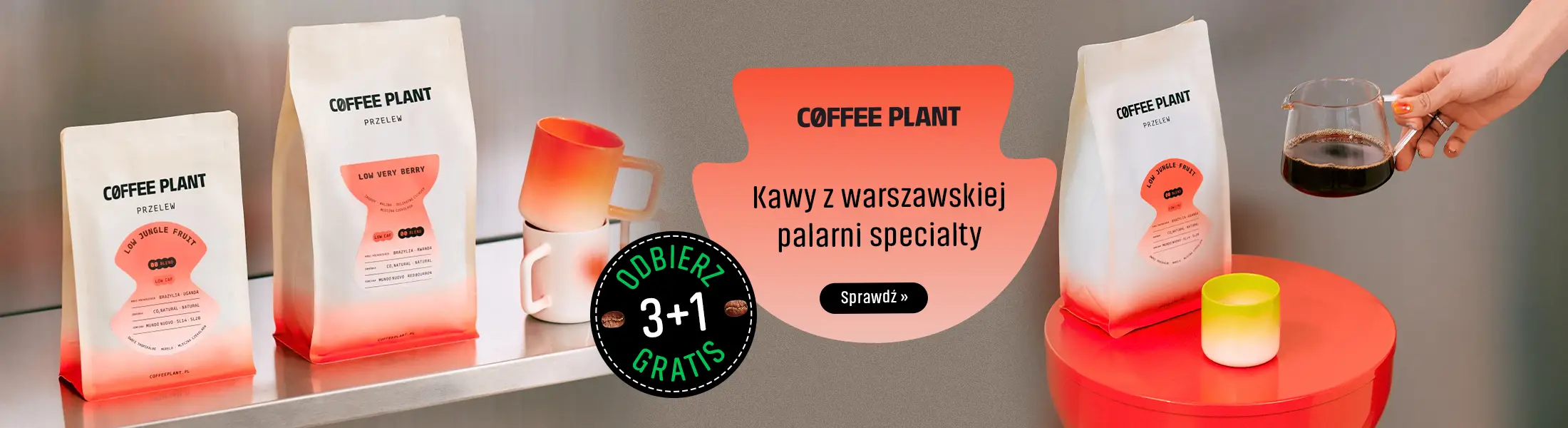 Coffee Plant - Kawy z warszawskiej palarni - Odbierz 3+1 Gratis