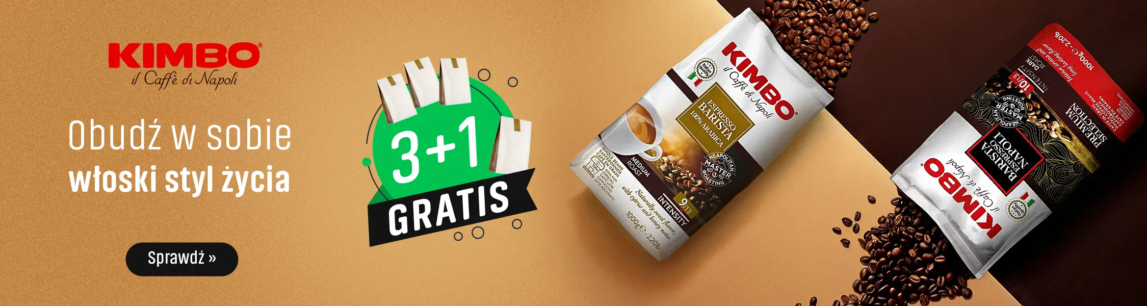 Kawy Kimbo 3+1 Gratis