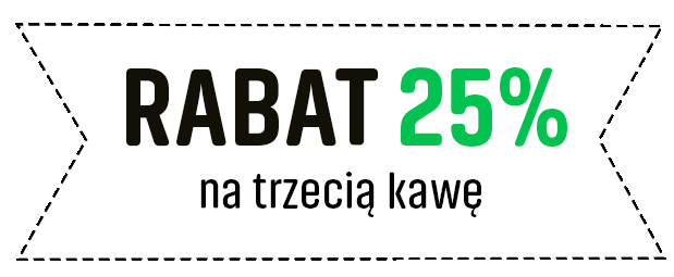 Rabat 25% na trzecią kawę Coffee Plant