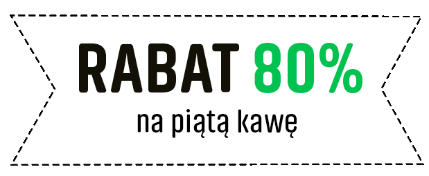 Rabat 80% na piątą kawę Coffee Plant