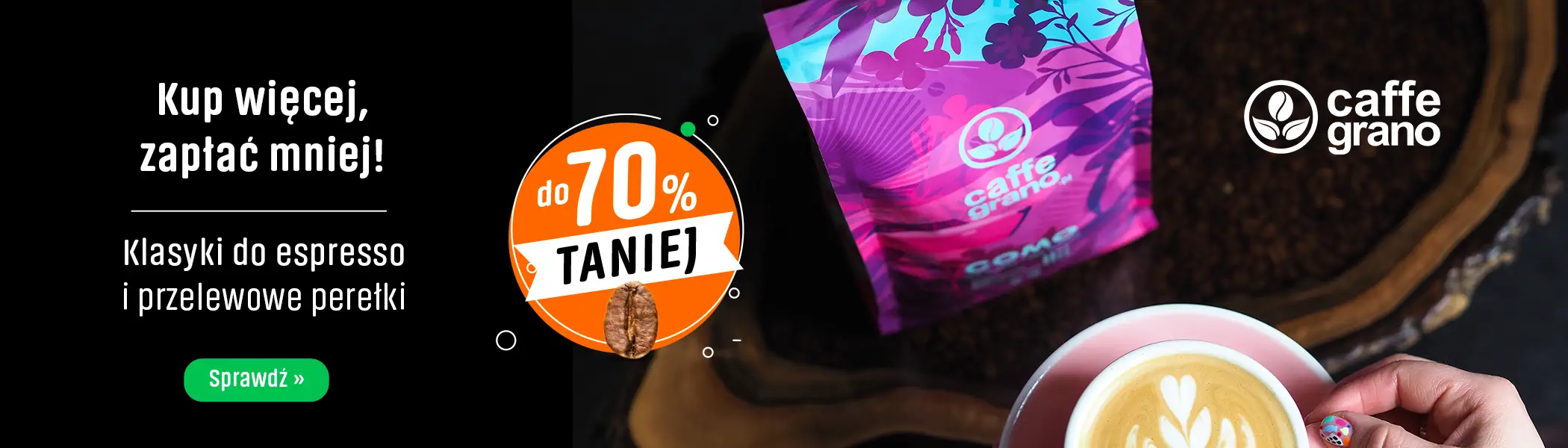 Kup więcej, zapłać mniej z kawami Caffe Grano