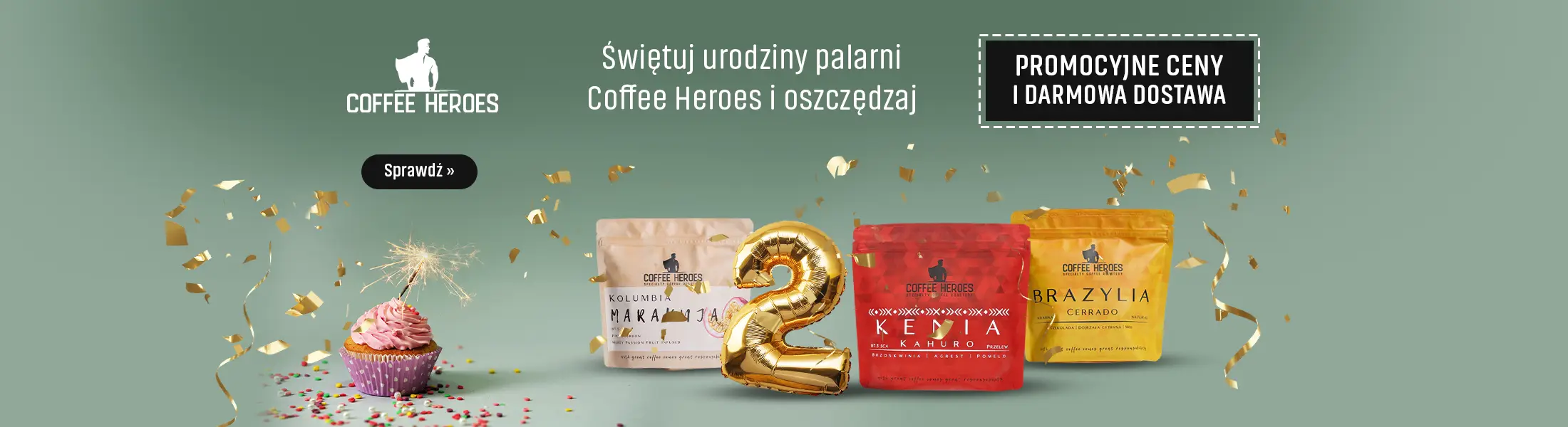 Świętuj urodziny palarni Coffee Heroes i oszczędzaj