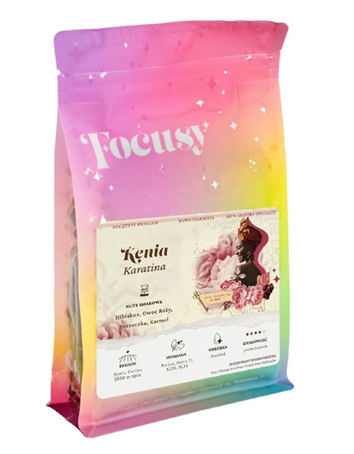 Kawa ziarnista Focusy KENIA KARATINA - soczysty przelew 250g