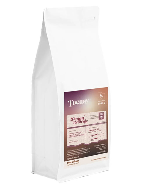 Kawa ziarnista Focusy PEGGY BROWNIE - kakaowo-orzechowe espresso 1kg