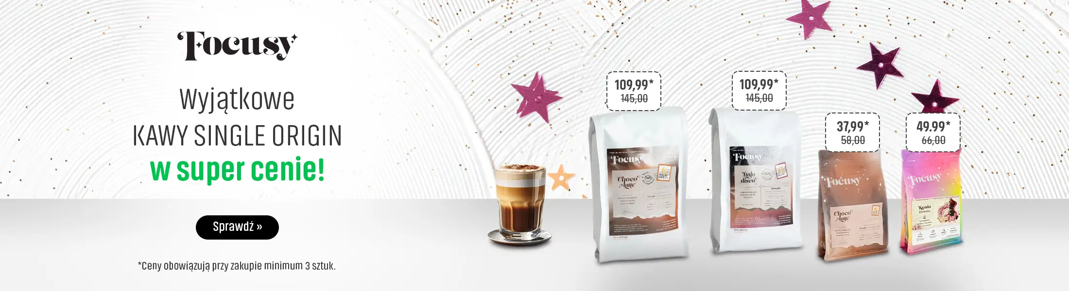 Focusy Wyjątkowe kawy single origin w super cenach