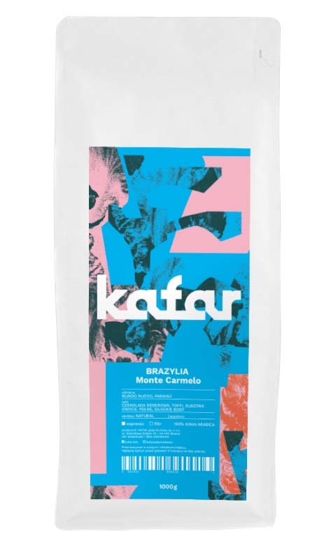 Kawa ziarnista Kafar Brazylia Monte Carmelo 1kg