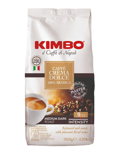 Kawa ziarnista Kimbo Crema Dolce Arabica 100% 1kg