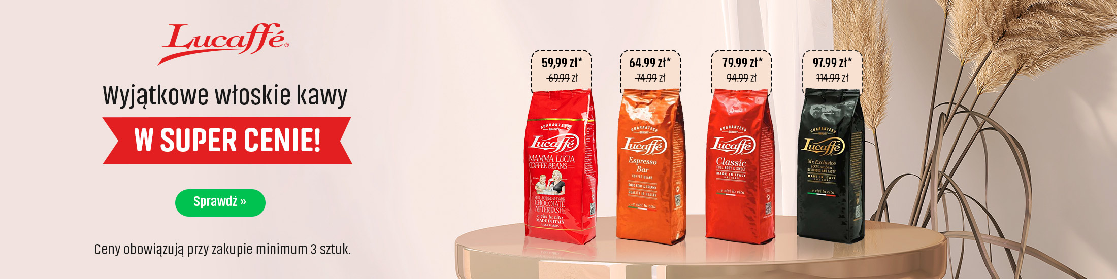 Lucaffe Wyjątkowe włoskie Kawy w super cenie