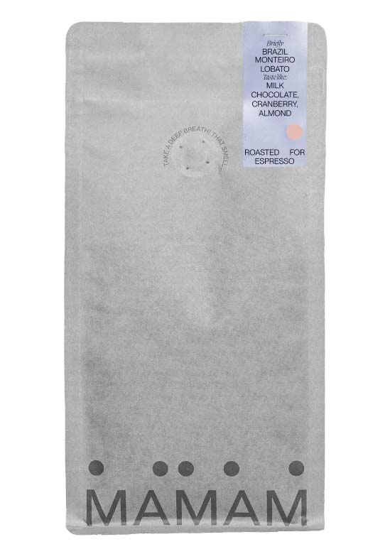 Kawa ziarnista MAMAM Brazil Monteiro Lobato Espresso 1kg
