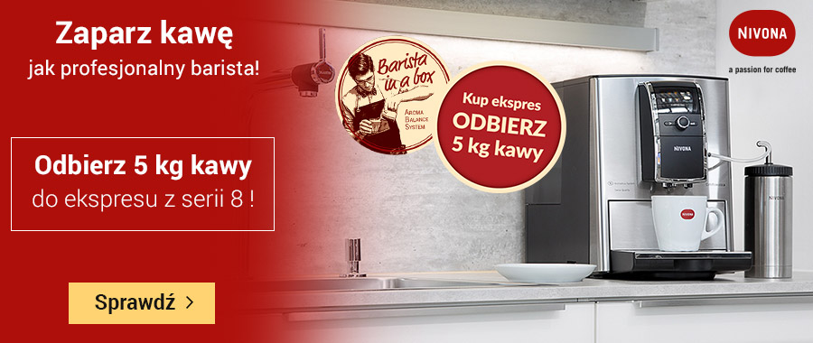 Nawet 5kg kawy gratis do ekspresów Nivona
