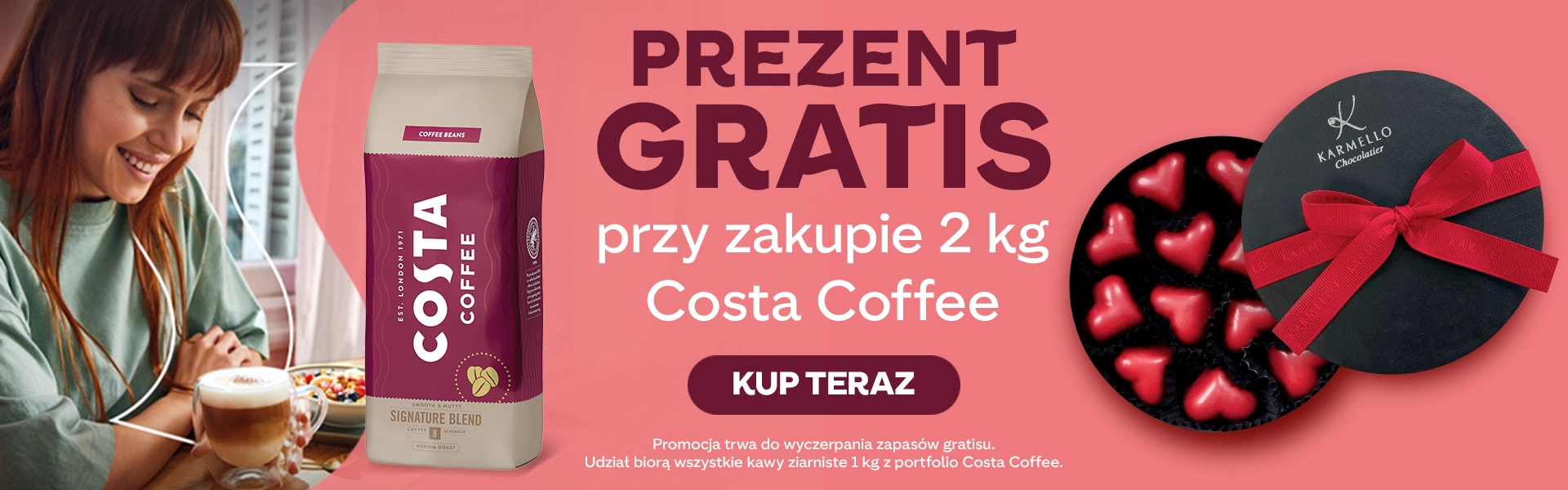 Kup 2 kg kawy Costa Coffee a otrzymasz gratis