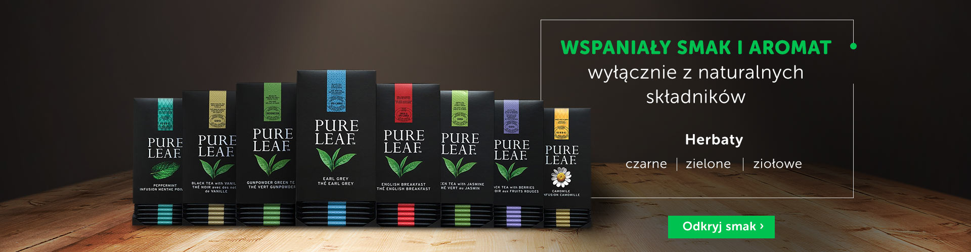 Wyjątkowe herbaty Pure Leaf