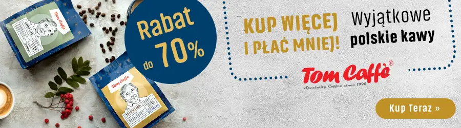 Kup więcej i zapłać mniej z kawami Tom Caffe