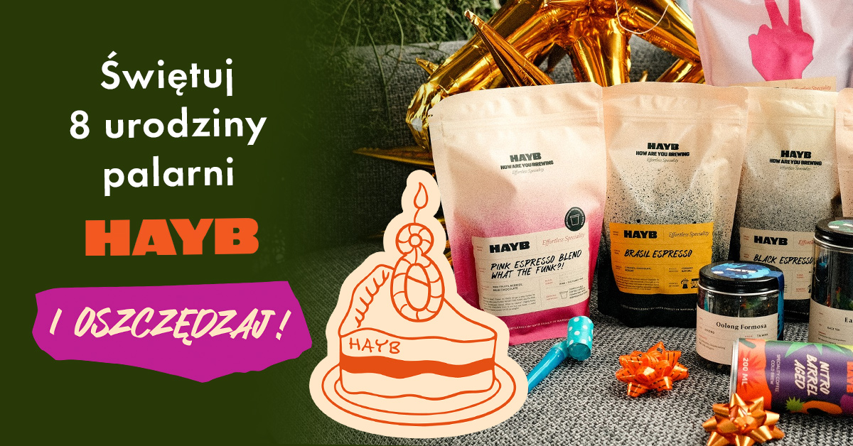 HAYB ŚWIĘTUJE 8 URODZINY – DO 25% TANIEJ I DOSTAWA GRATIS W KONESSO!