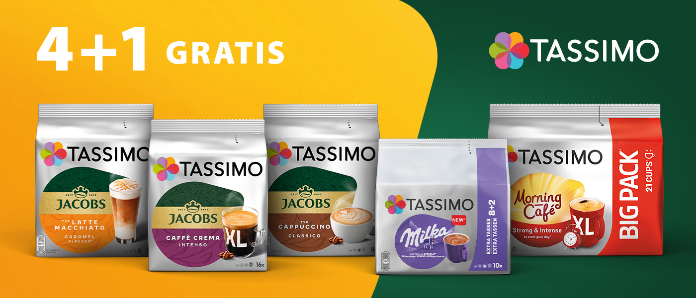 TASSIMO 4+1 GRATIS