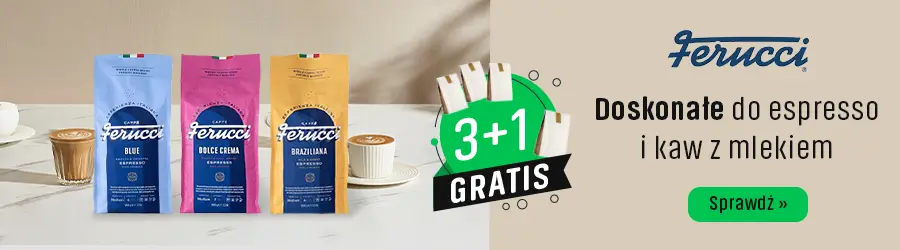 Kawy Ziarniste FERUCCI - Wyjątkowa Promocja 3+1 Gratis