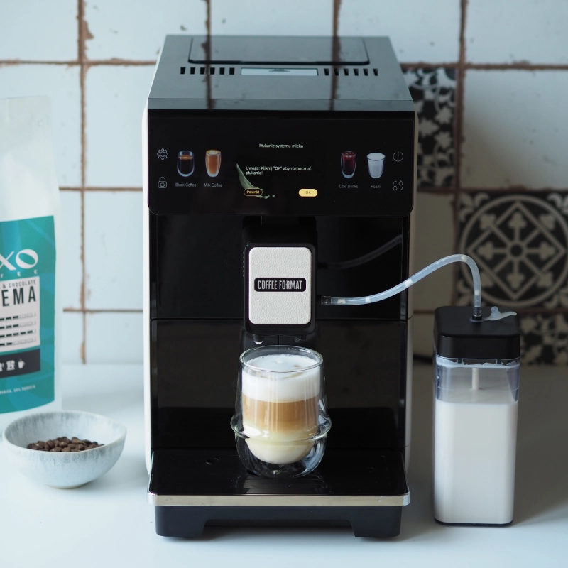 Jak przygotować cappuccino z kawy NEXO Coffee Crema w ekspresie Coffee Format Mini OTC
