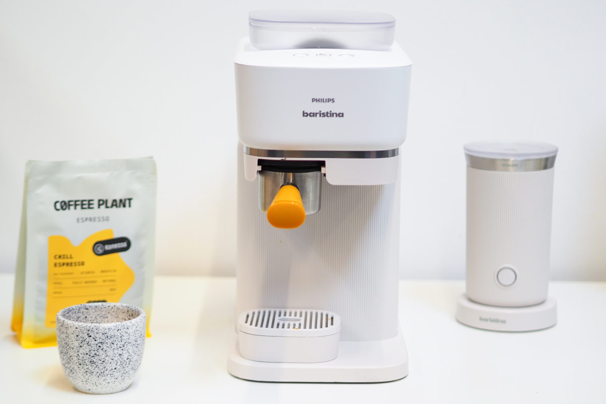 Zestaw Philips Baristina - ekspres do kawy i spieniacz do mleka