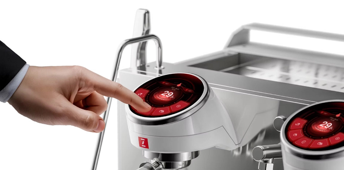 Dotykowy ekran w ekspresie Raptor Izensso 2-gr