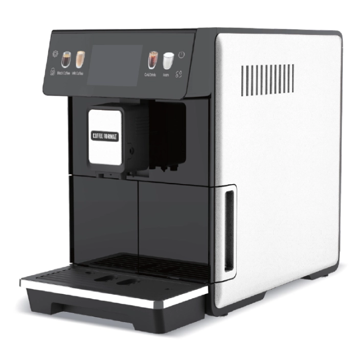 Biały ekspres Coffee Format MINI OTC z automatycznym systemem mlecznym