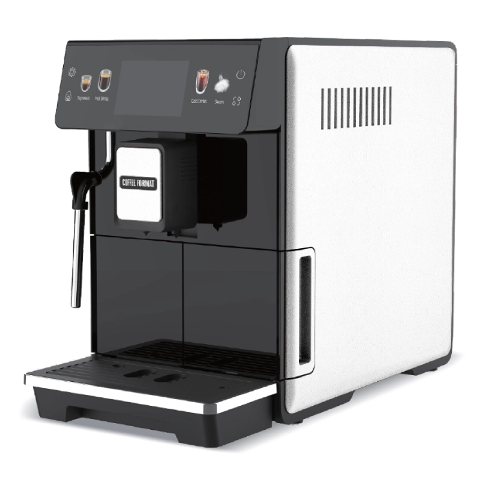 Biały ekspres Coffee Format MINI Steam z dyszą do spieniania mleka