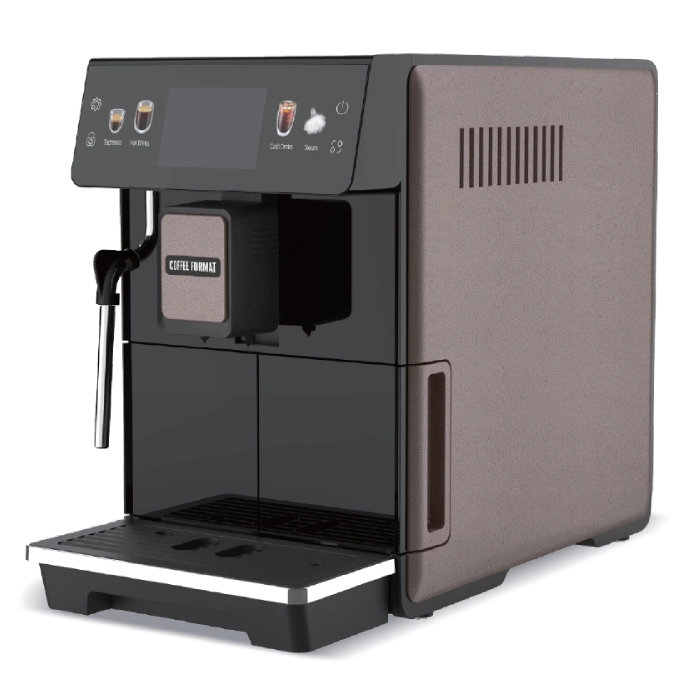 Brązowy ekspres Coffee Format MINI Steam z dyszą do spieniania mleka