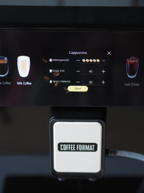 Parametry kawy w ekspresie Coffee Format MINI OTC