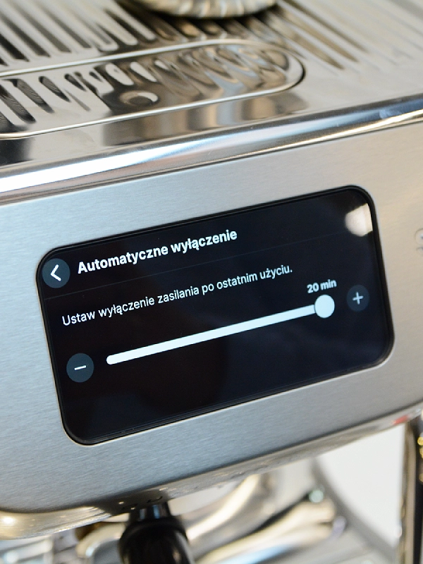 Automatyczne wyłączenie w ekspresie do kawy Sage Oracle Dual Boiler