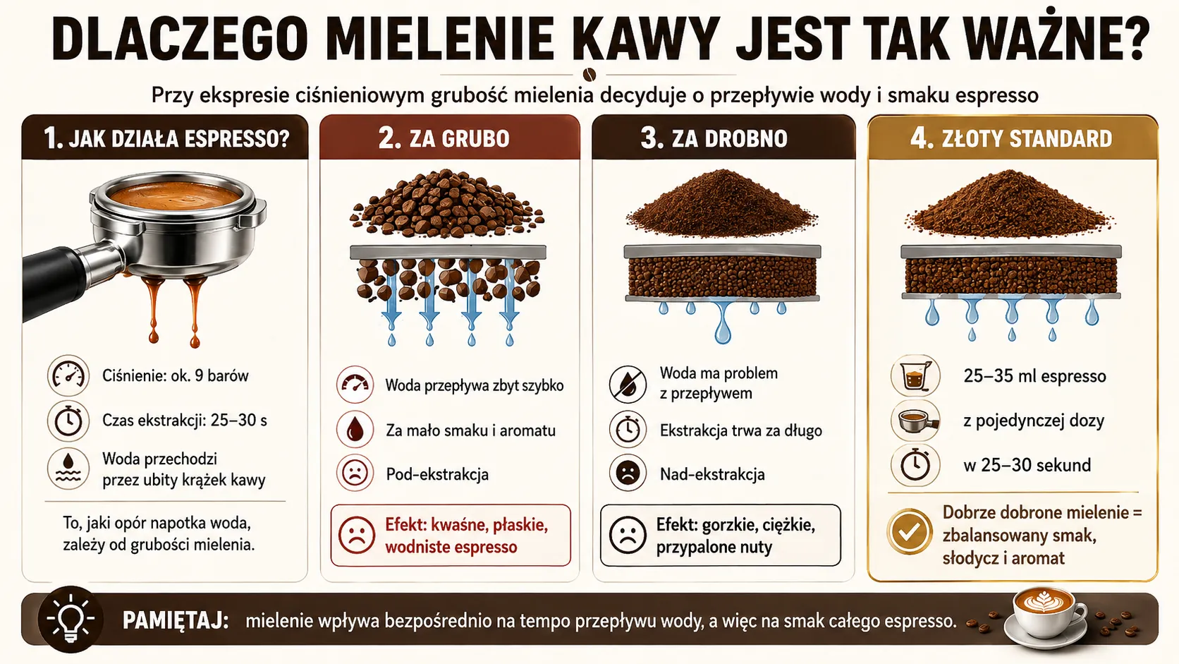 Dlaczego mielenie kawy jest tak ważne?