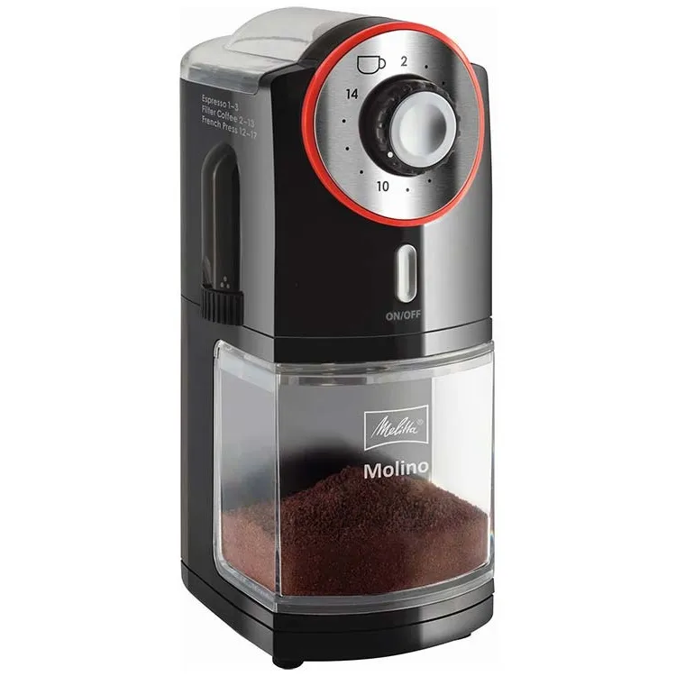 Młynek do kawy Melitta 1019-01 Molino - Czerwono-czarny