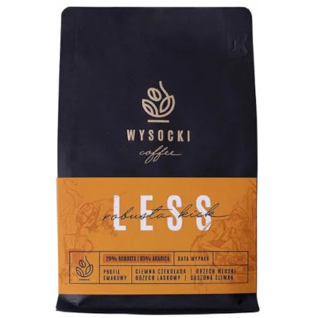 Kawa ziarnista Wysocki Coffee Less Robusta Kick 250g