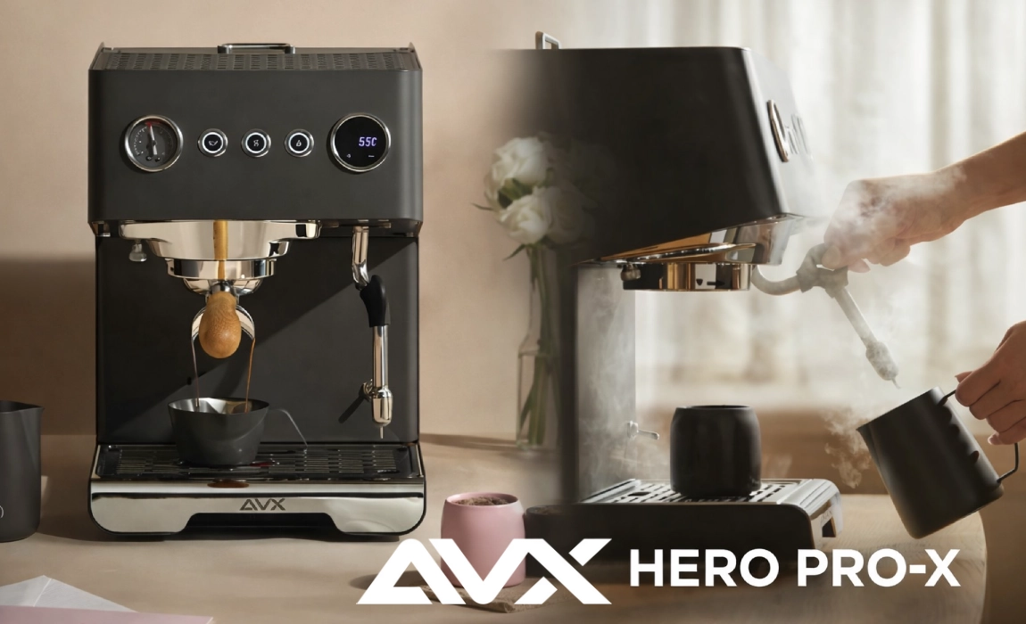 Ekspres do kawy AVX HERO PRO-X - Czarny