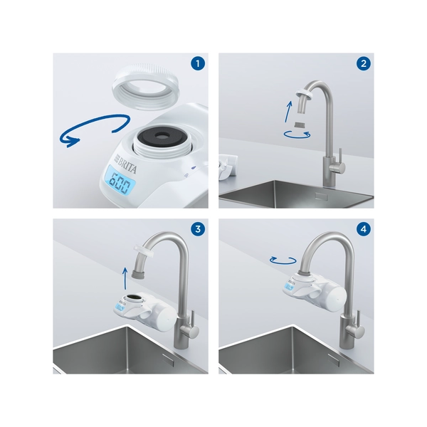 Filtr wody na kran BRITA OnTap Pro V-MF - prosty montaż i obsługa