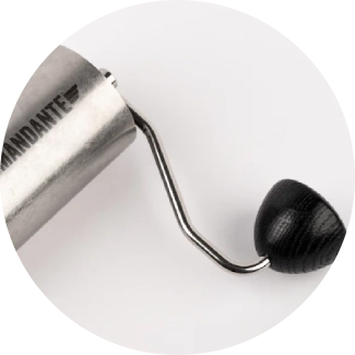 Stalowa rączka młynka Comandante C40 MK4 Lab Series Tigershark