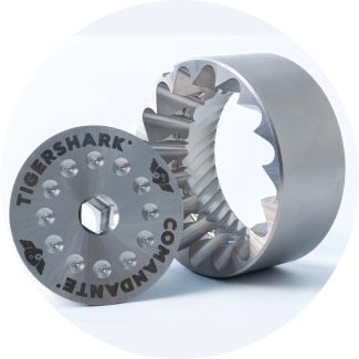 Żarna Tigershark z wysokowydajnej stali Nitro Rex w młynku Comandante C40 MK4 Lab Series