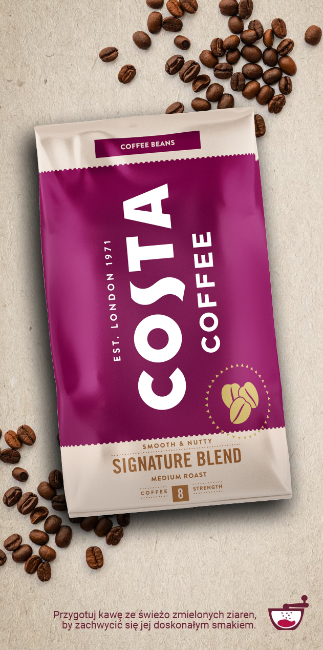 costa mocha italia coffee beans 1kg