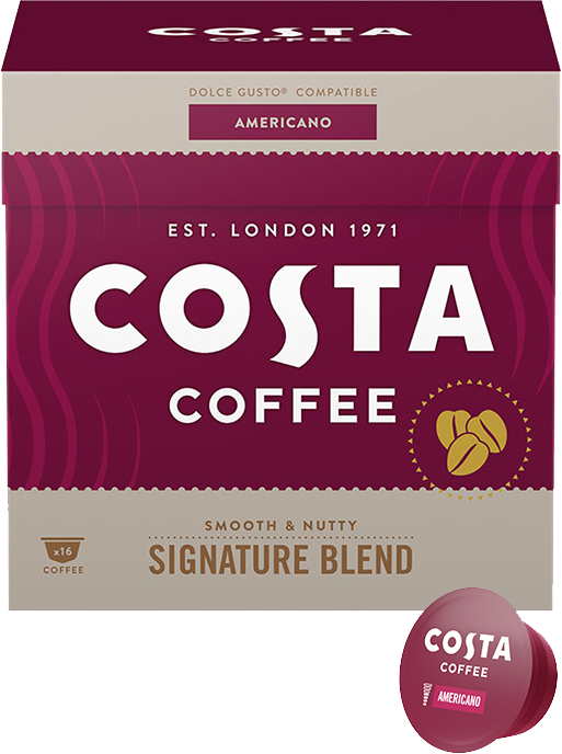 KAWA W KAPSUŁKACH COSTA COFFEE SIGNATURE BLEND AMERICANO KOMPATYBILNA Z DOLCE GUSTO®* - 16 SZT.