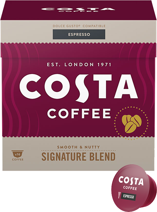 KAWA W KAPSUŁKACH COSTA COFFEE SIGNATURE BLEND ESPRESSO KOMPATYBILNA Z DOLCE GUSTO®* - 16 SZT.