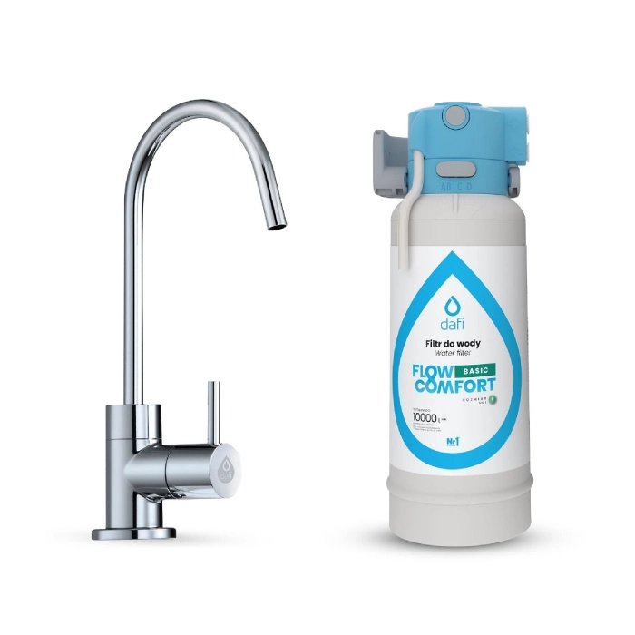 System Dafi Flow Comfort Basic DC10 z chromowym kranem ALTO