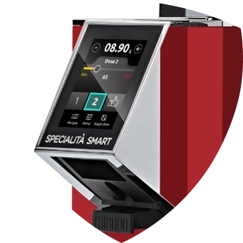 Wyświetlacz dotykowy w młynku Eureka Specialita Smart