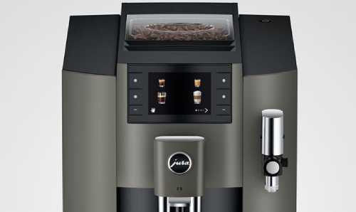 Duży wyświetlacz w ekspresie Jura E8 Dark Inox (EC)