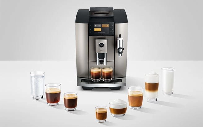 Design ekspresu JURA E8 Midnight Silver (ED)