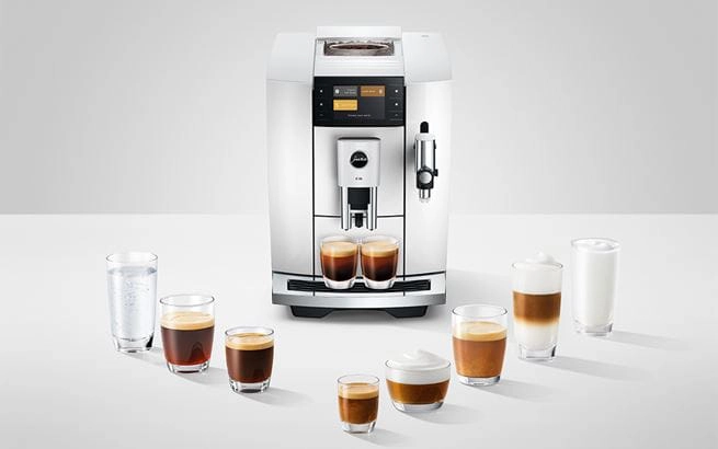 Design ekspresu JURA E8 Piano White (ED)